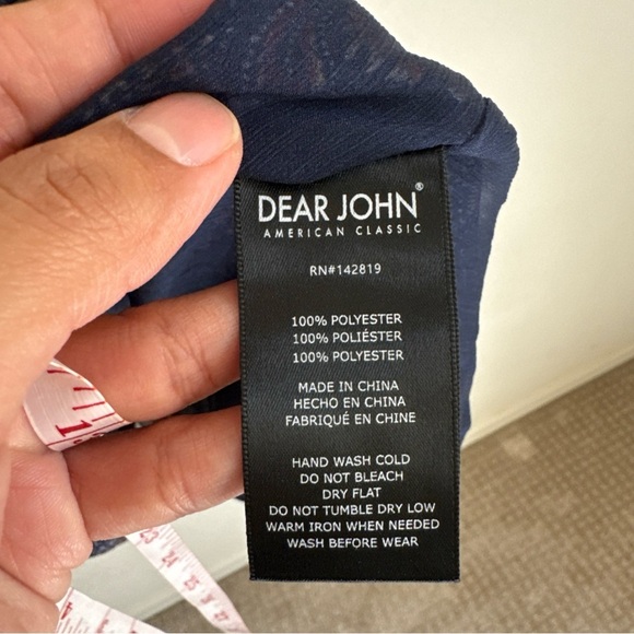 Dear John ADALYN TIERED SKIRT DRESS FEATHERED PAISLEY Size Small - Picture 6 of 10